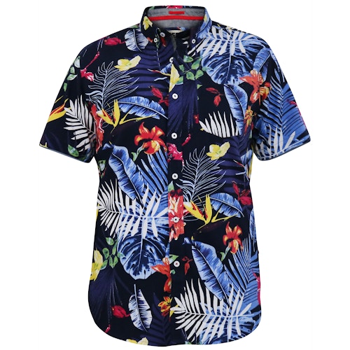 D555 Toby Hawaiian AOP S/S Button Down Collar Shirt Multi